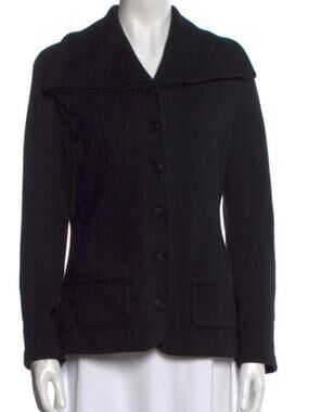 Ralph Lauren Black Label Wool Angora Cashmere Blend Cardigan Sweater medium